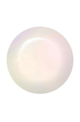 Sea Pearl swatch – luminous pearl white gel polish with opalescent shimmer, evoking the inside of a seashell.
